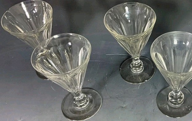 SET OF 6 GEORGIAN DRINKING GLASSES 16.5cm TALL3