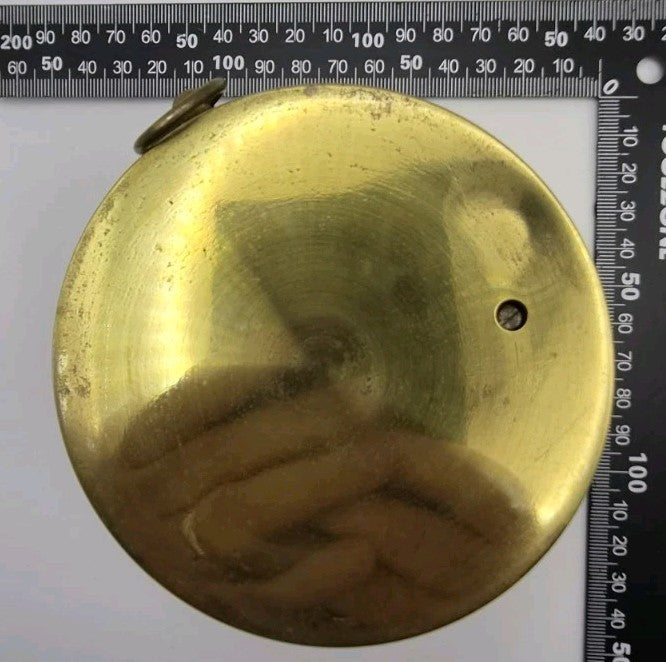 antique brass barometer byA. Robertson & Son, Wick9