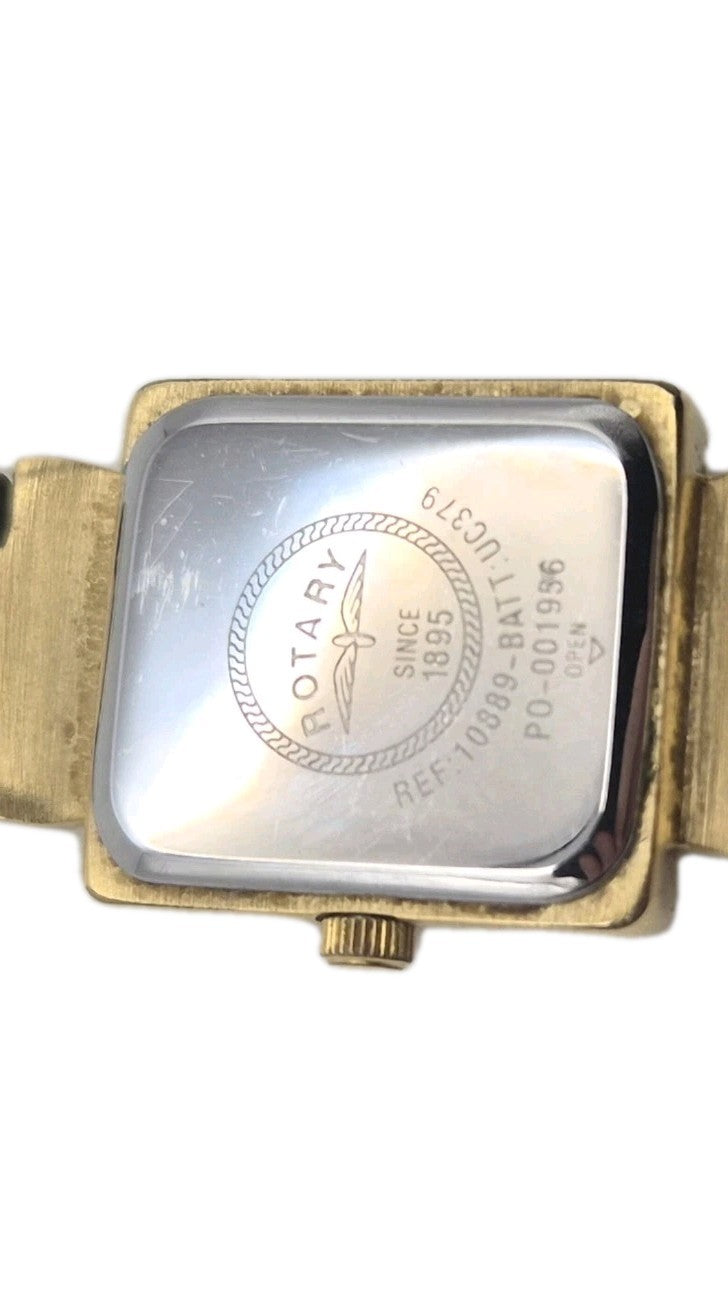 Ladies Rotary Two Tone Watch and Brick Bracelet Set15