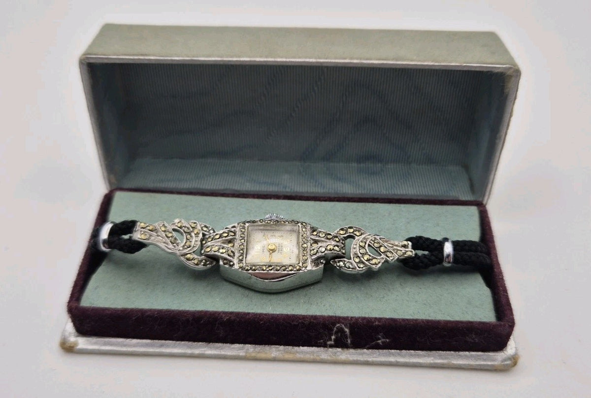 vintage Imier ladies' cocktail Manual 17 Jewel  wristwatch0