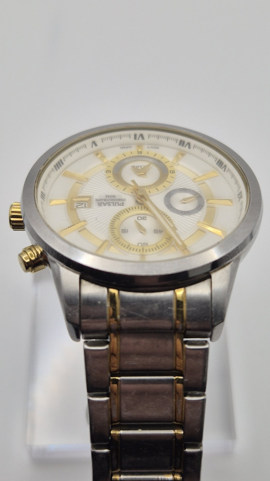 Pulsar YM62-X214 men's quartz chronograph wristwatch6