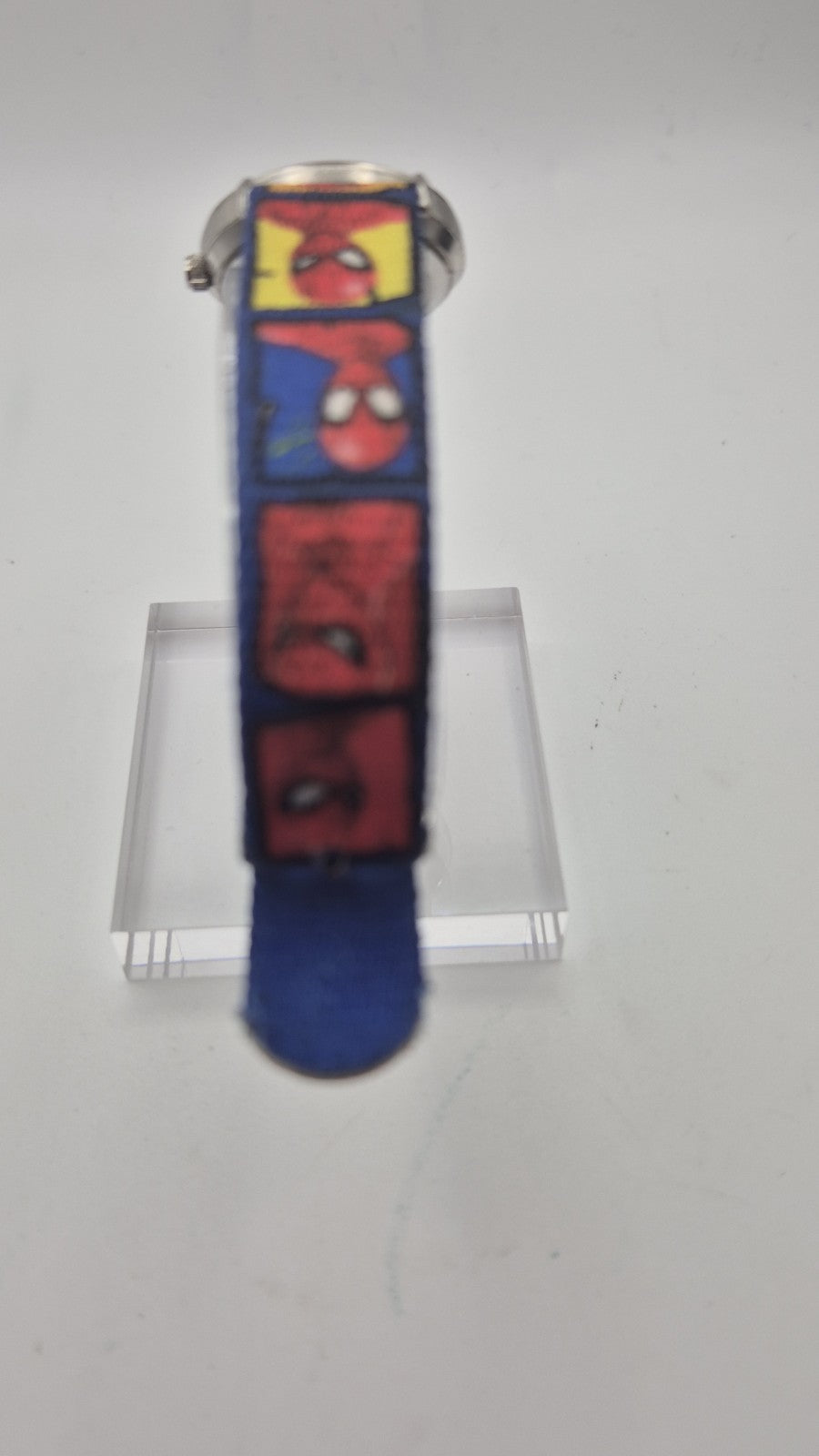 Marvel Spider-Man kids watch featuring a blue nylon strap5