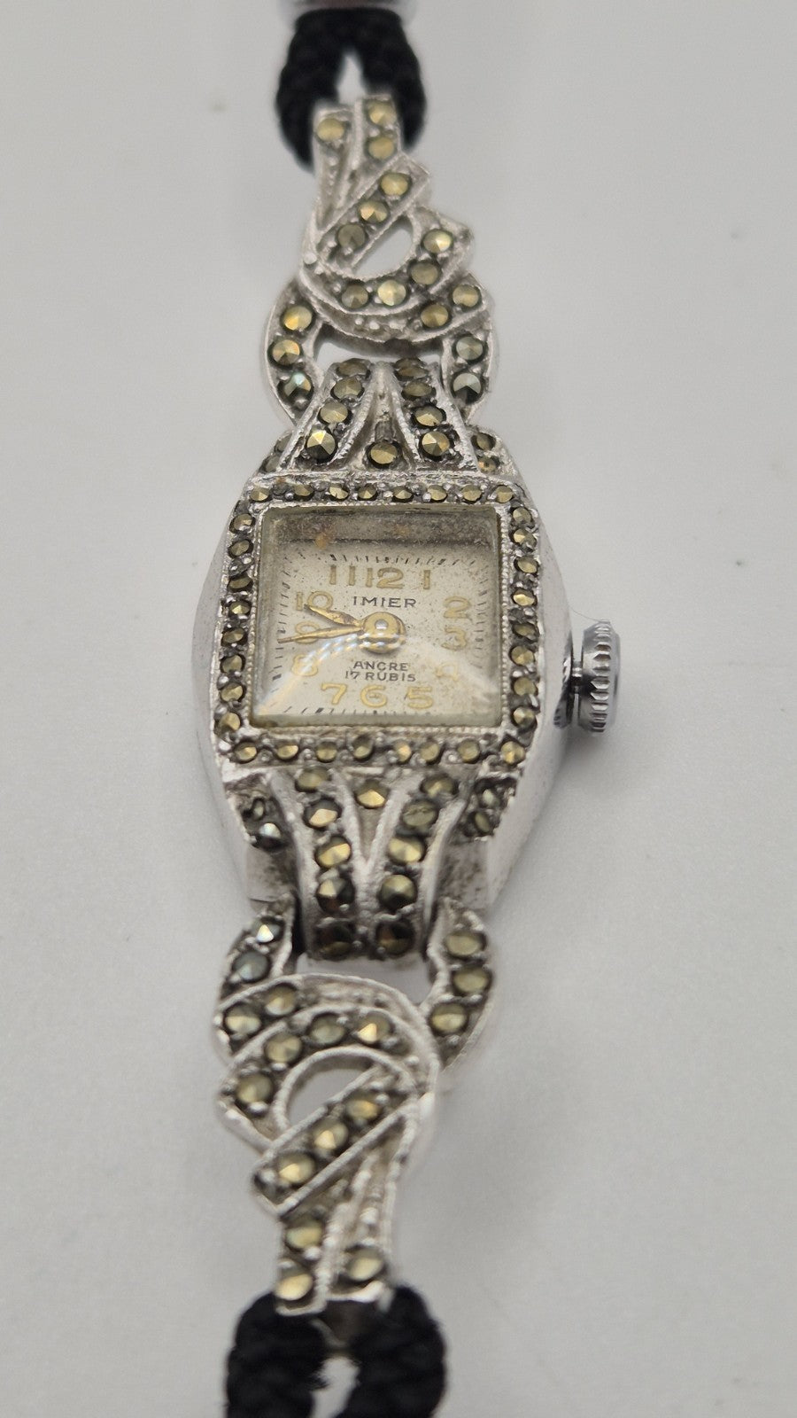 vintage Imier ladies' cocktail Manual 17 Jewel  wristwatch12
