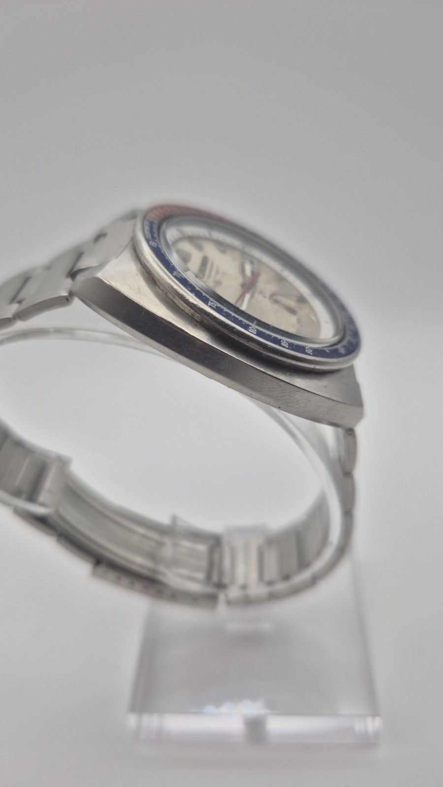 seiko 6139-6002 chronograph pogue.SILVER rare Original Dial 2
