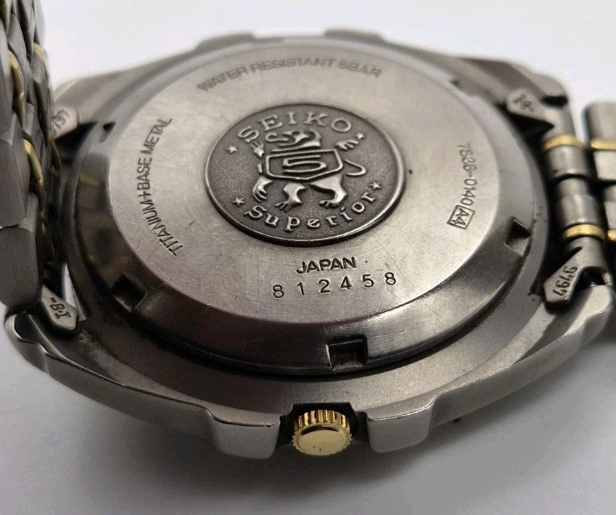 Seiko - 5 Superior Titanium Automatic Watch. Seiko cal. 7S36 Automatic movement.10