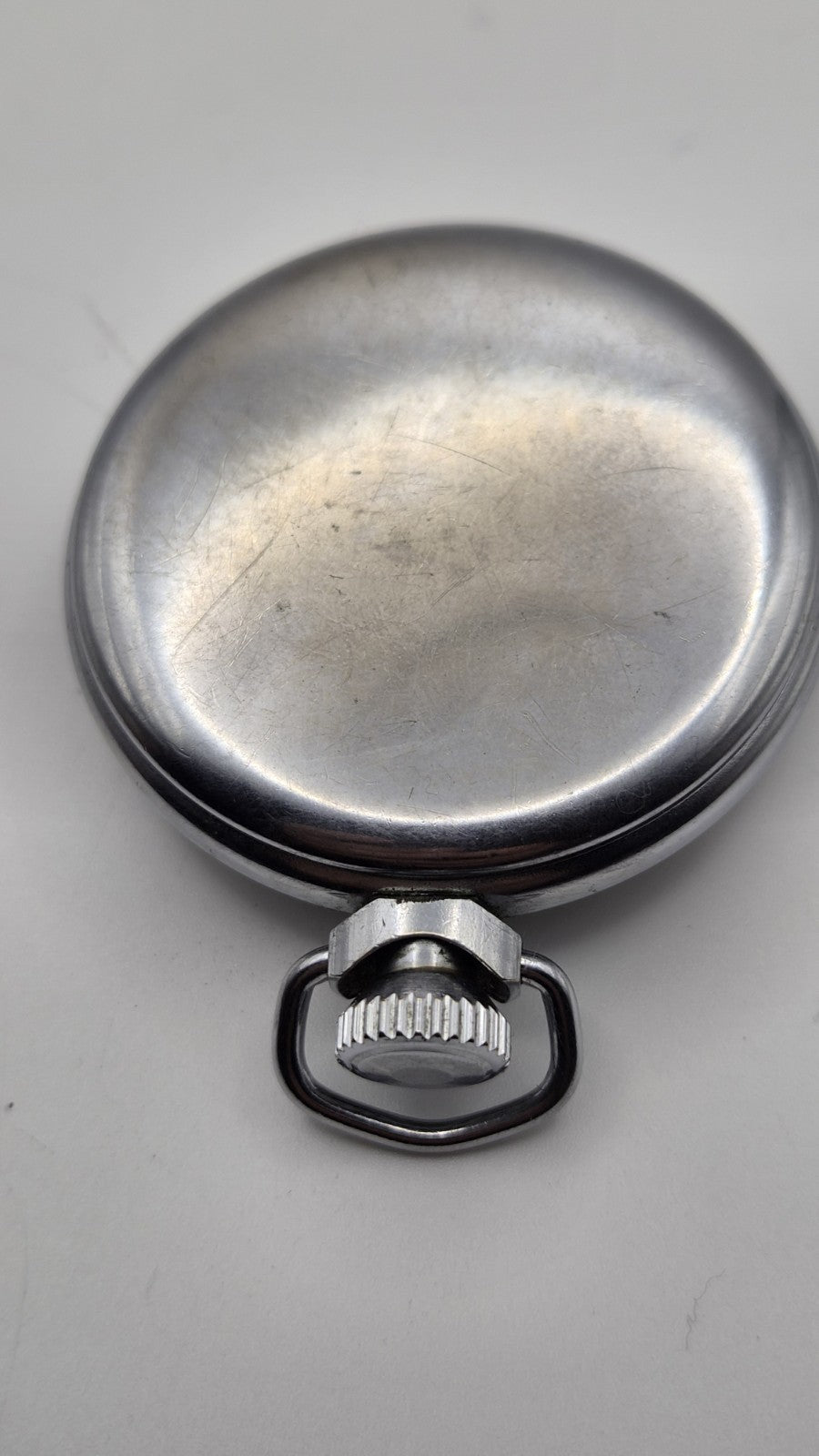 vintage Ingersoll Triumph manual-wind pocket watch. Working. 6