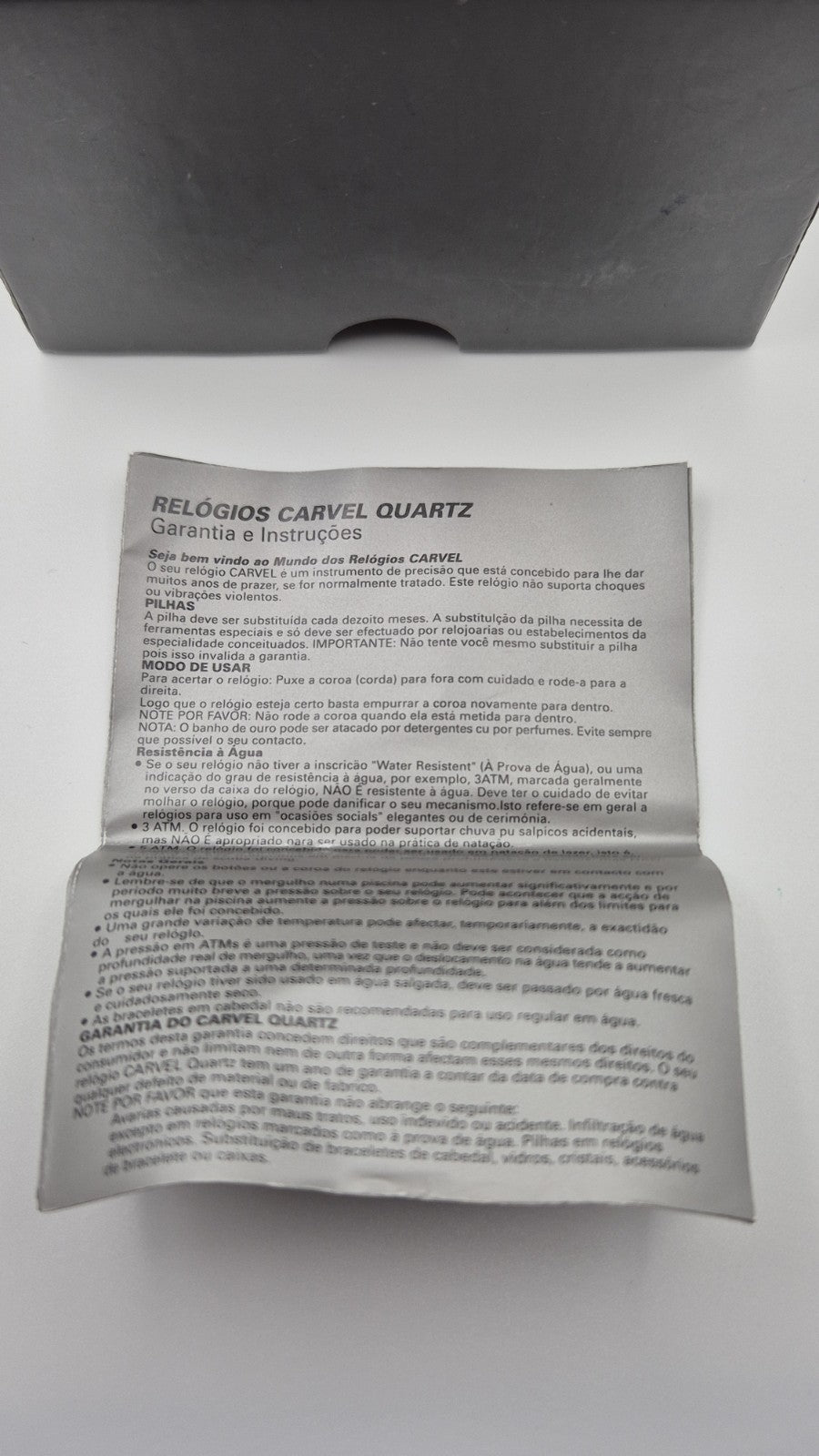 Carvel stainless steel ladies' watch with model number 9706418
