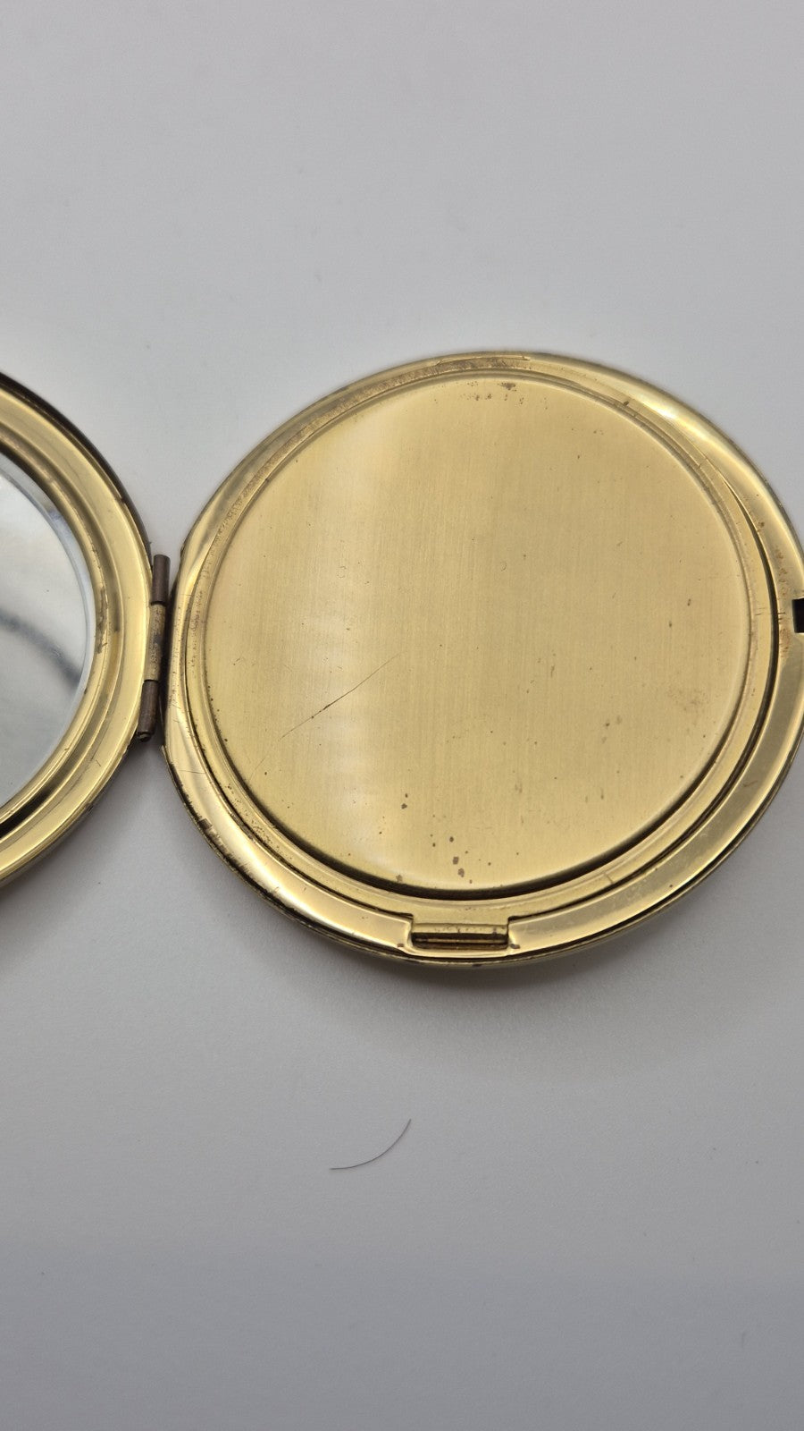 Vintage Mother of Pearl ship compact mirror4