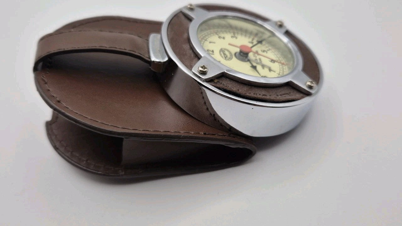 Spirit Of St.Louis Travel Leather and metal alarm clock1