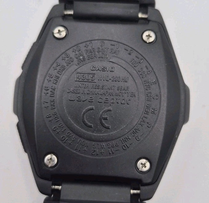 CASIO WAVE CEPTOR Atomic WATCH 4304 WVQ-200HE.Rare Casio Digital Ana digi7