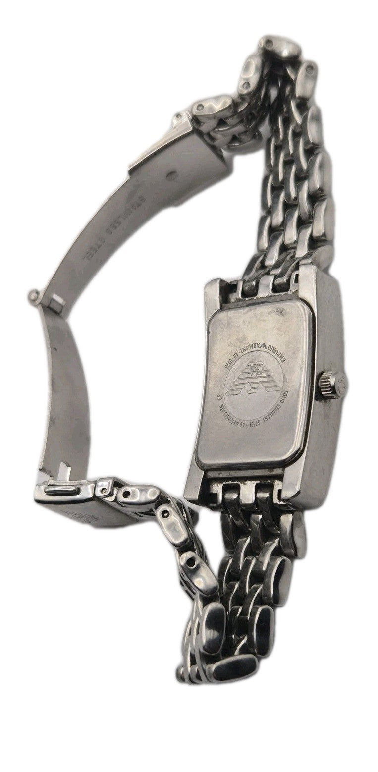 Emporio Armani AR-0126 Silver Tone Quartz Analog Casual Wristwatch11