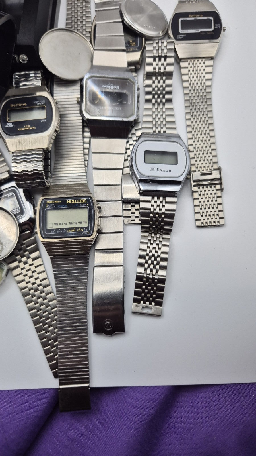vintage digital watch joblot spares5