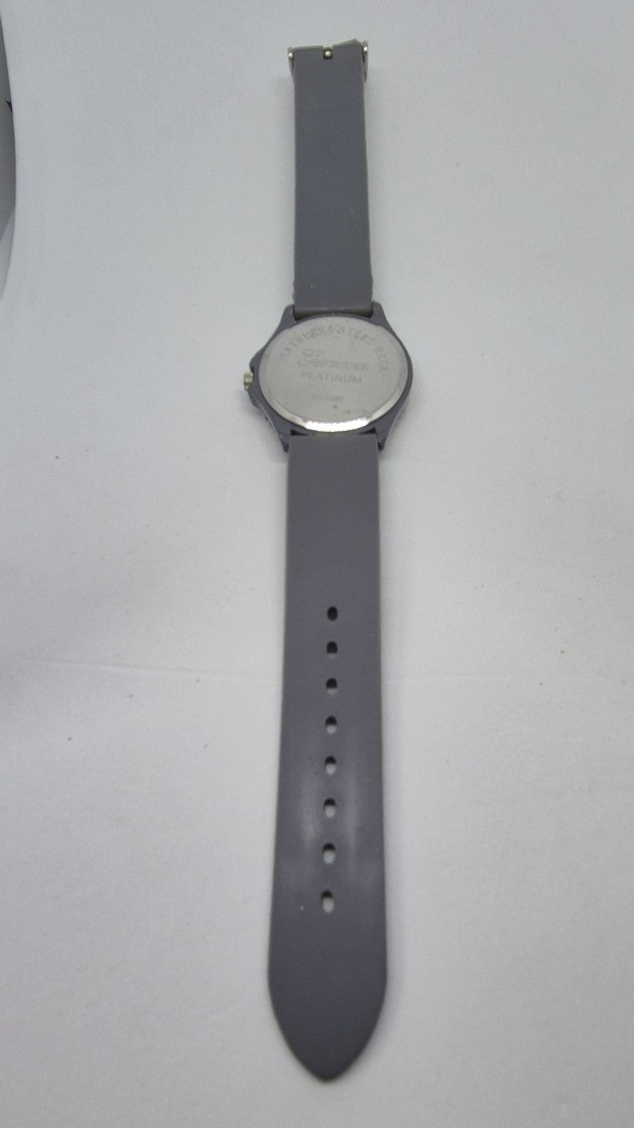 Geneva Grey & Silver Tone Rhinestones Ladies Watch with Silicone Band Costume...10