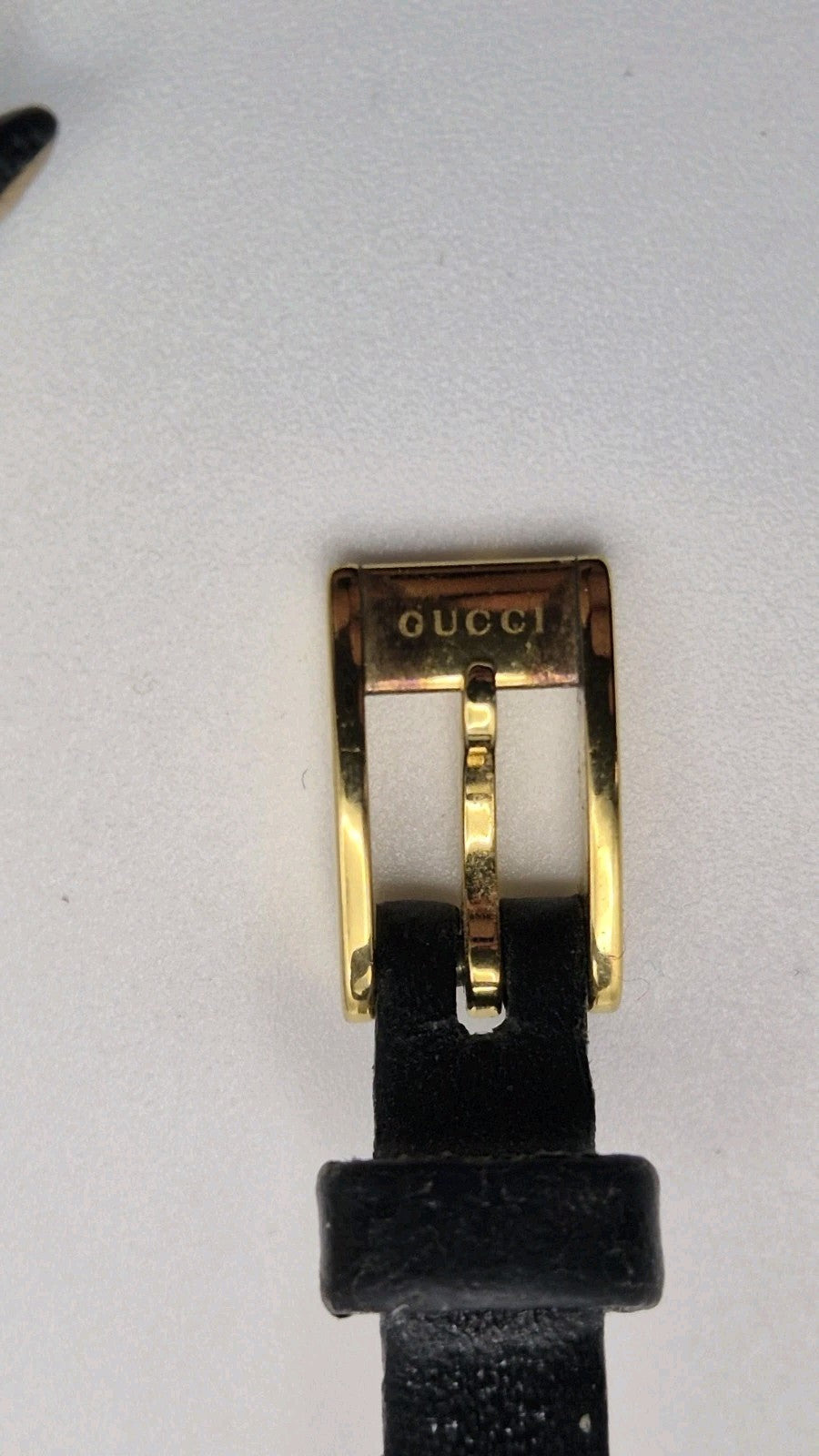 Gucci 3900L Gold Black Qz Women's Watch Vintage Used Working21