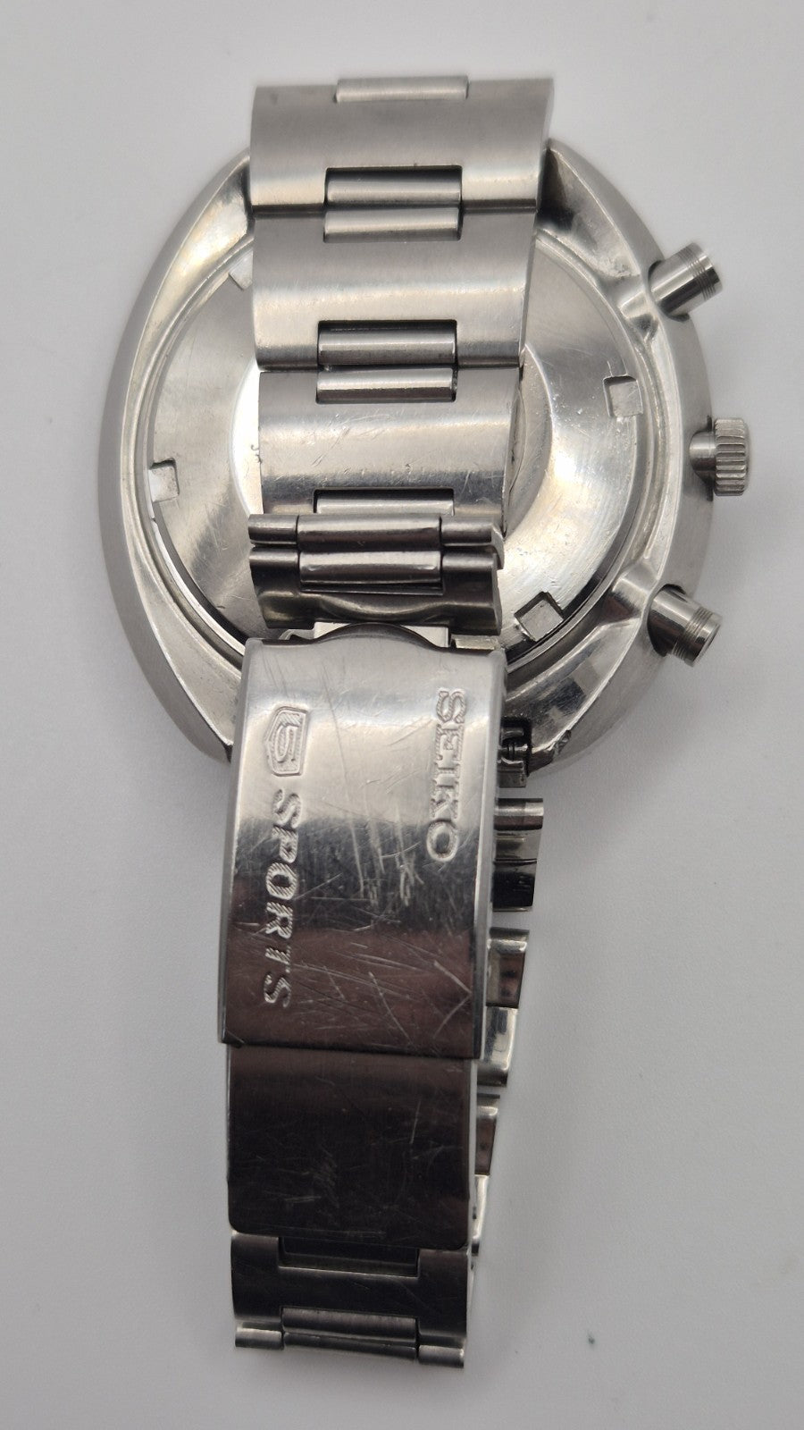 SEIKO 6138-0011 UFO Automatic Chronograph Watch Vintage Men's Black Dial 23