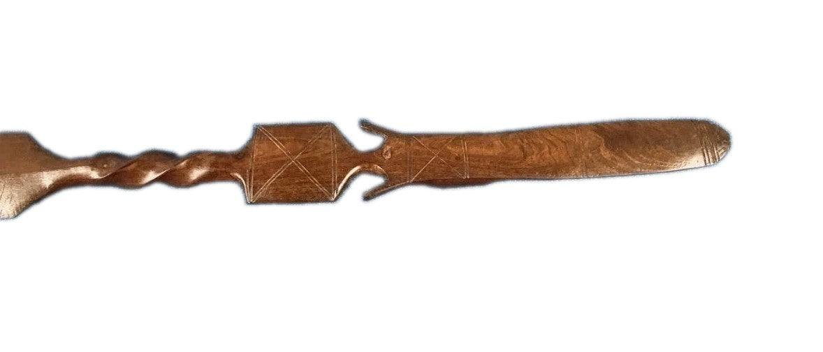 DECORATIVE AFRICAN TRIBAL SPEAR 85cm1