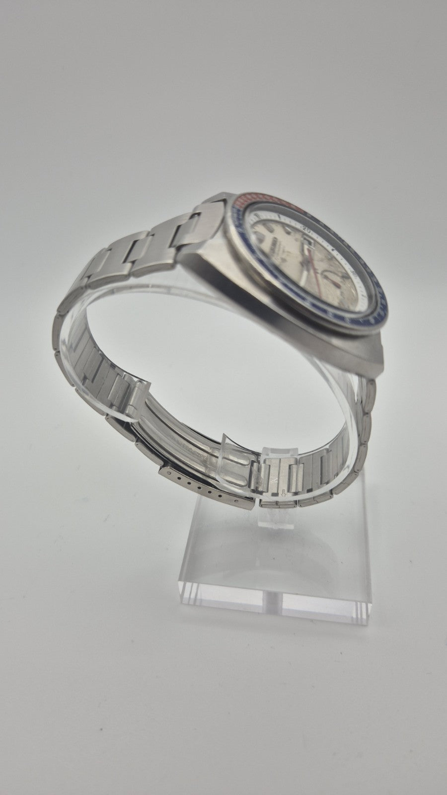 seiko 6139-6002 chronograph pogue.SILVER rare Original Dial 1