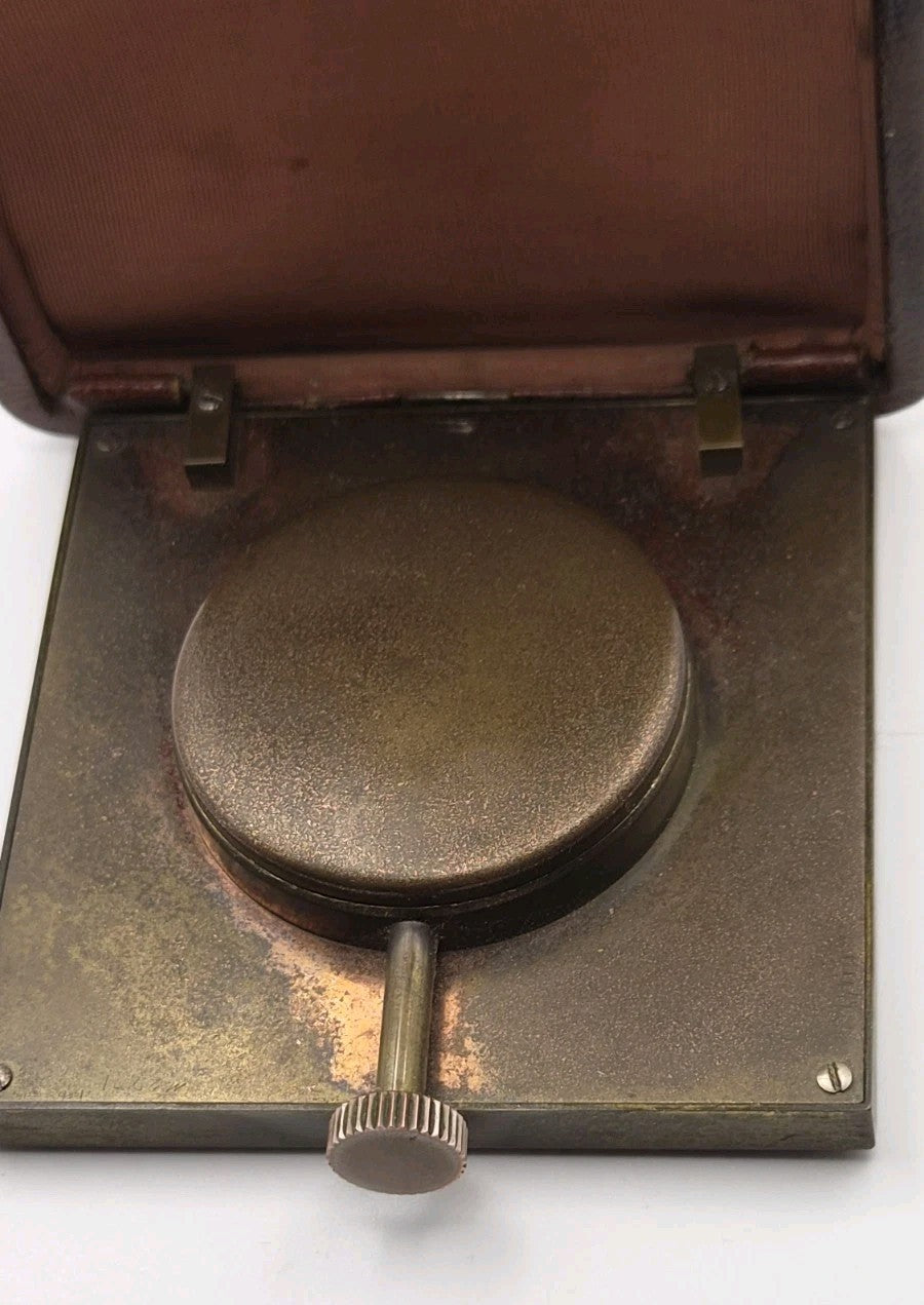 Art Deco 8 day travel clock retailed by Charles Packer London6