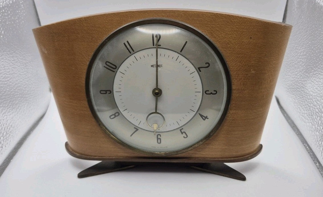 Vintage Metamec 30 Hour Wind Up Mantel Clock – Made in England 0