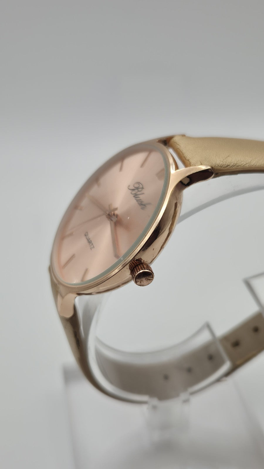 BLUSH LADIES QUARTZ WATCH Rose gold face and gold strap8