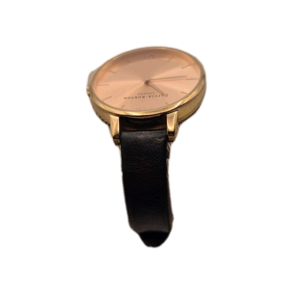 Olivia Burton Big Dial Black and Gold Women's Watch2