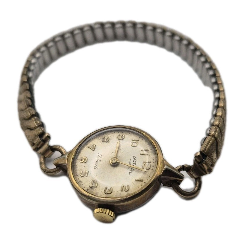 Vintage Rotary GoldPlated Manual Ladies Watch  Working Condition1