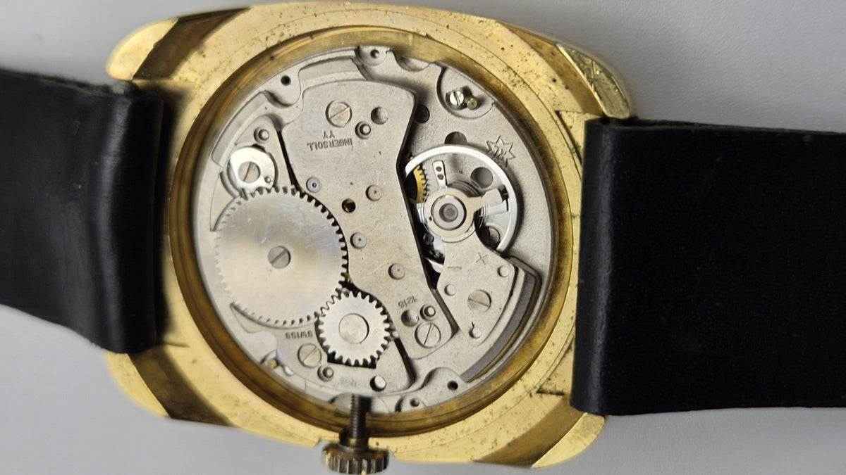 vintage men's Ingersoll Shock-Resistant manual-wind mechanical wristwatch17