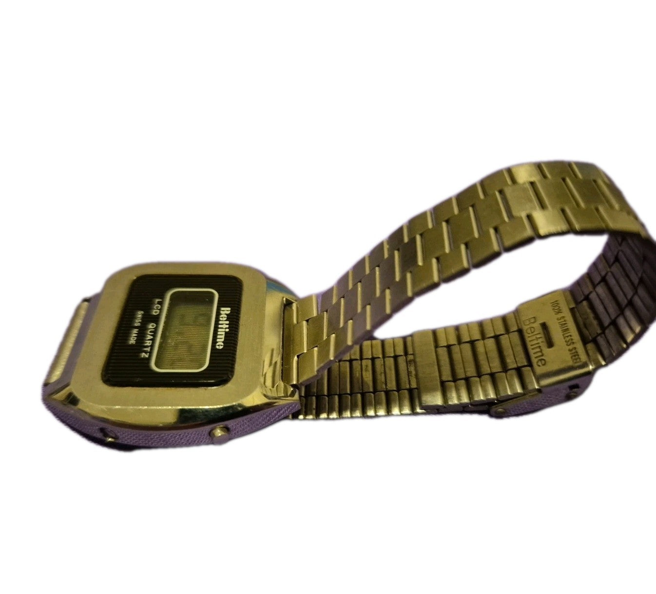 Vintage Men's LCD Quartz Beltime Watch Co. LTD 1980's Working . Excellent...2