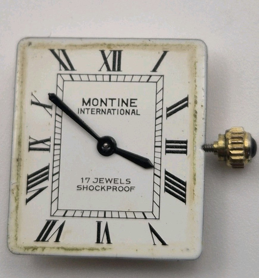 MONTINE INTERNATIONAL MECHANICAL 17 JEWELS SHOCKPROOF SWISS WORKING 16