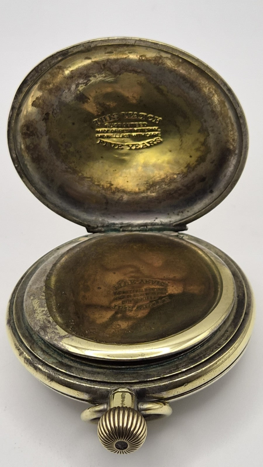 vintage Medana half-hunter pocket watch Working10