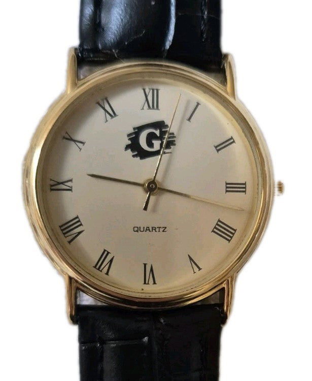 Gild Tone "G" Watch Face Quartz Movement Roman Numerals0