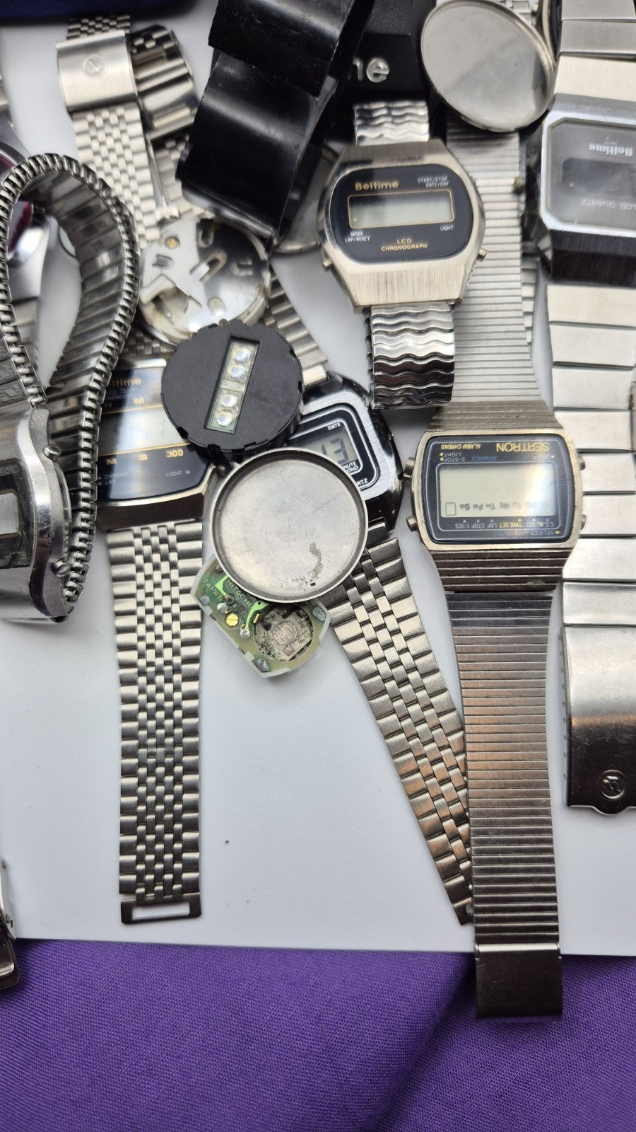 vintage digital watch joblot spares4