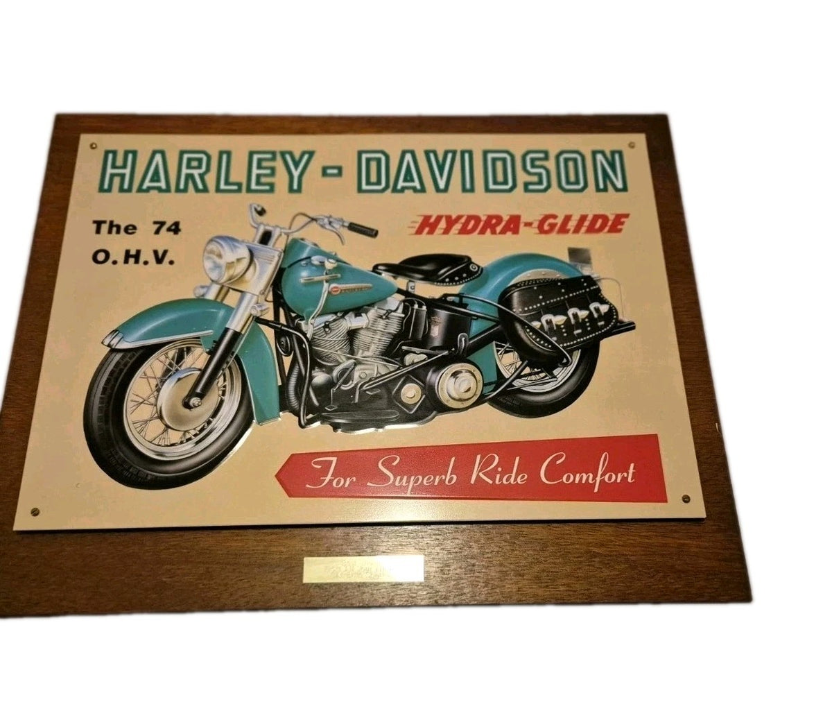 vintage Style harley davidson hydra glide metal sign5