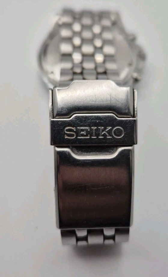 Seiko Chronograph 7T92 0LH0 Black Dial Tachymeter Quartz Men's Watch4
