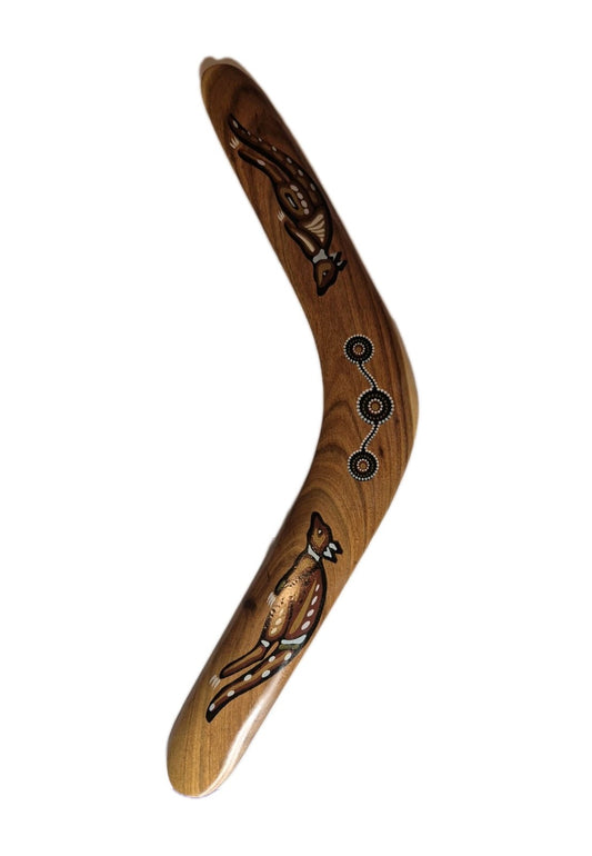 Australian Made Davric Boomerang  Hand Crafted & Painted Aboriginal SIZE 200