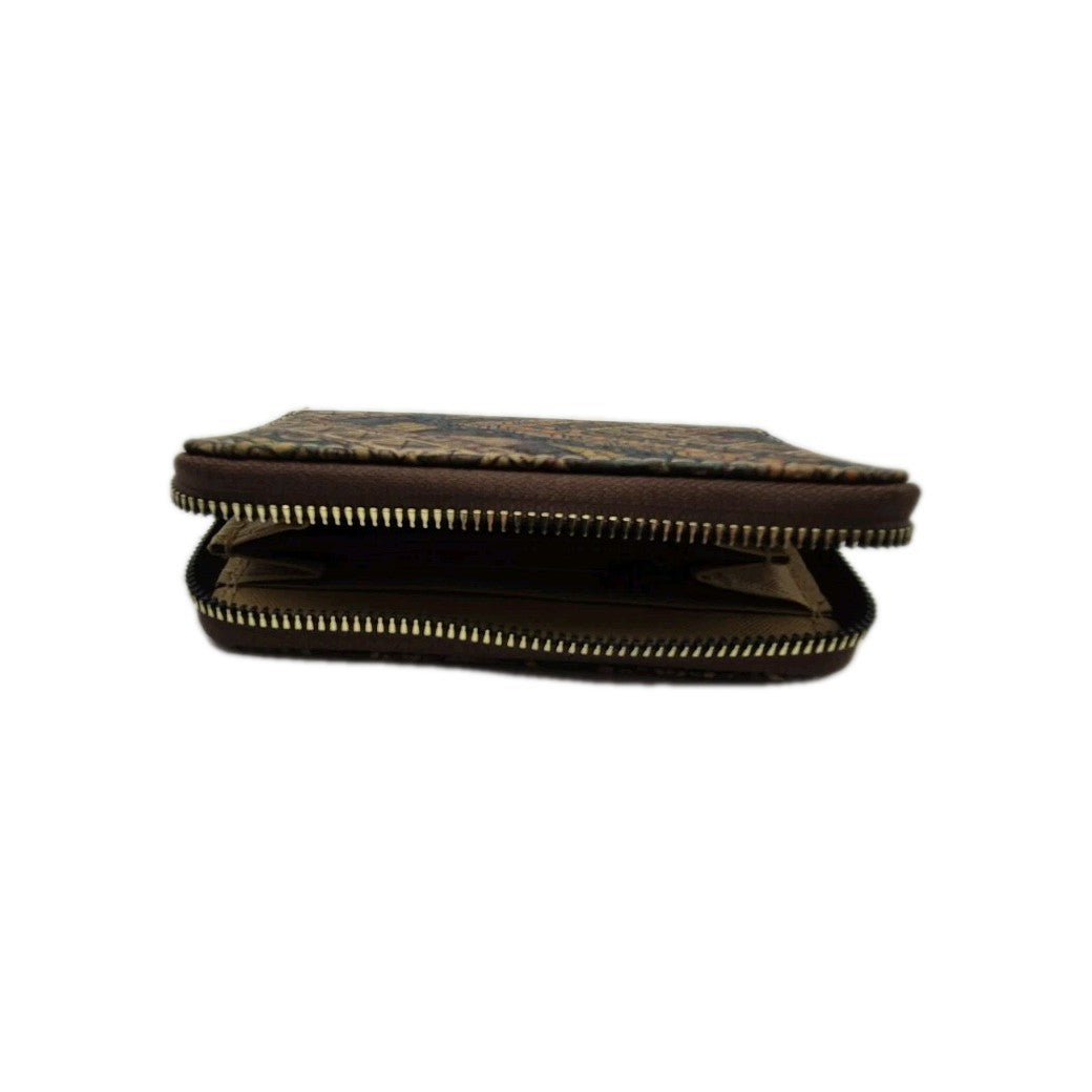 Cork wallet/purse with a colorful geometric pattern4
