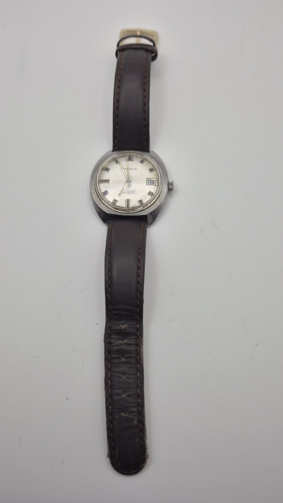 Vintage Everite 17 Jewels Incabloc Swiss Made Mens Mechanical Watch10