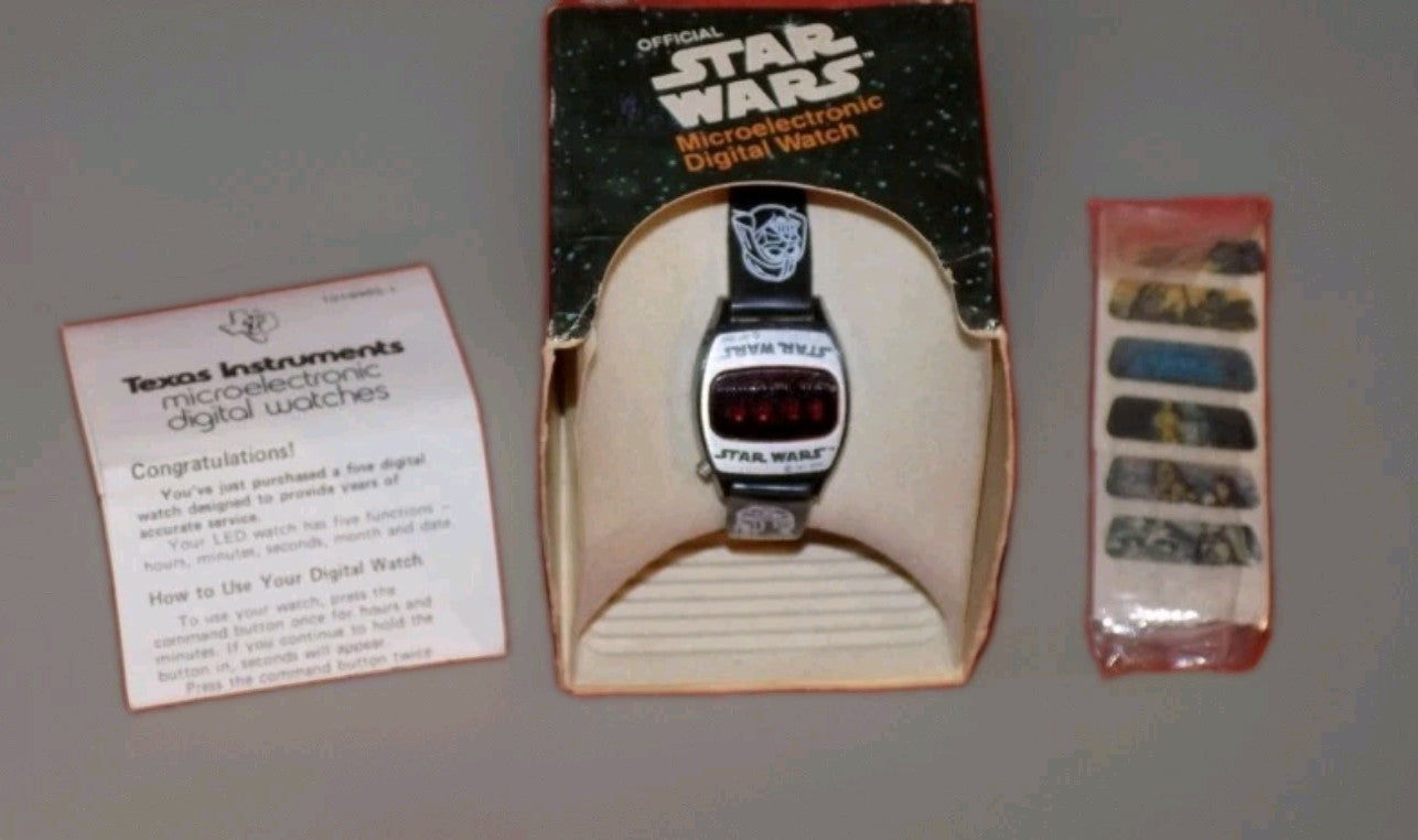 Star Wars LED Watch.  Texas Instruments, 1977. Unused Working.0