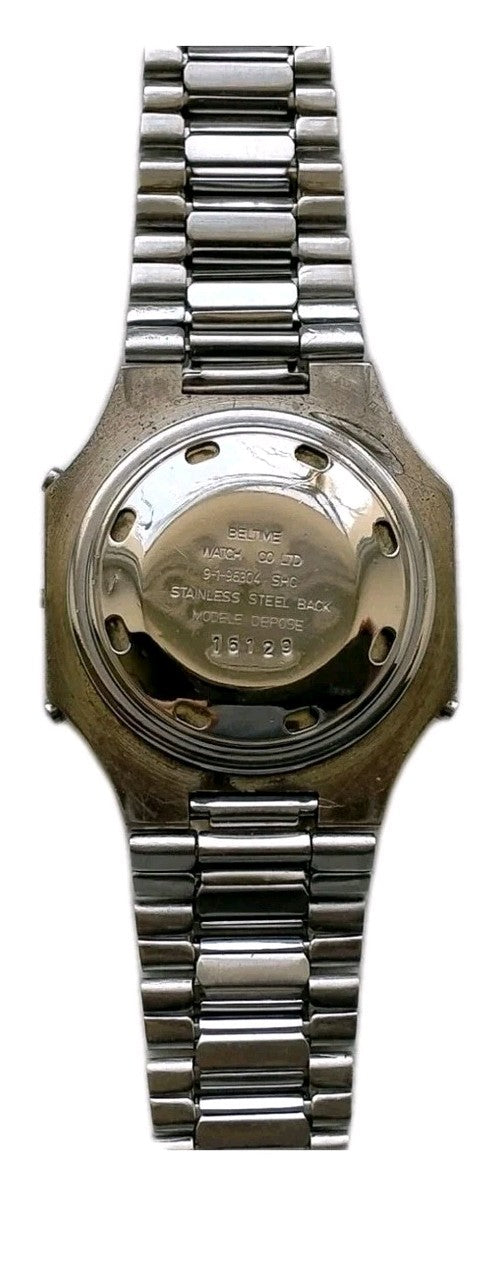 Beltime Model 9196304 SHC Solar Battery Vintage Original Digital Alarm Watch6