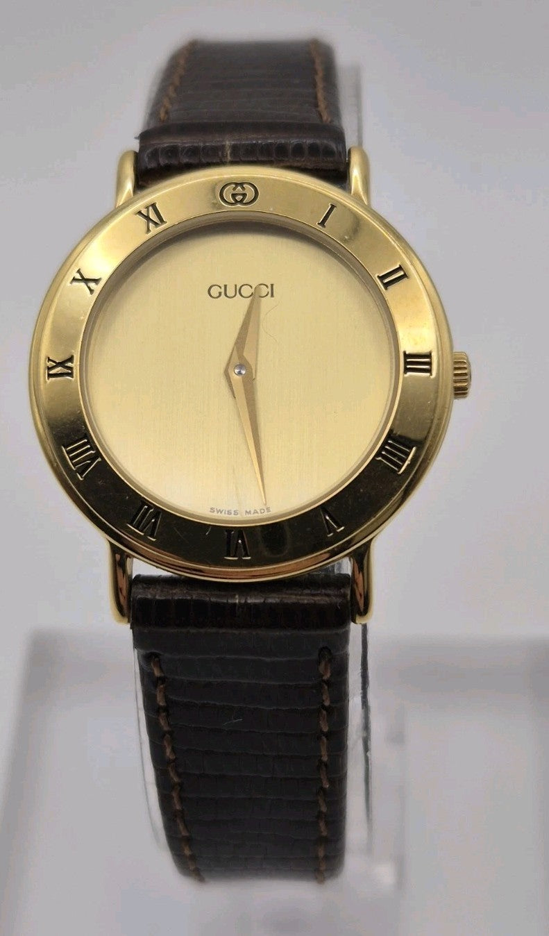 GucciGold 3000.2.L A new strap and a new battery0