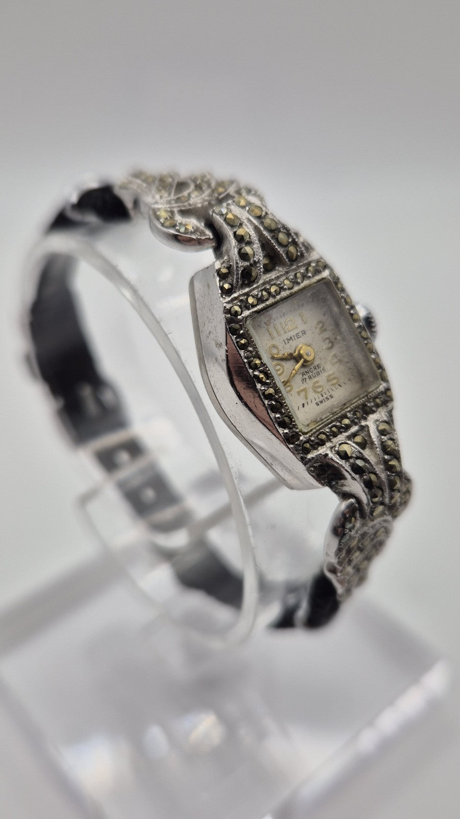 vintage Imier ladies' cocktail Manual 17 Jewel  wristwatch2