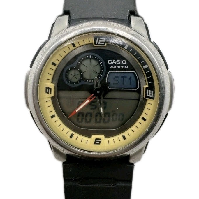 Casio AQF-102W Ana Digi World Time Thermometer Men's Digital Watch 0