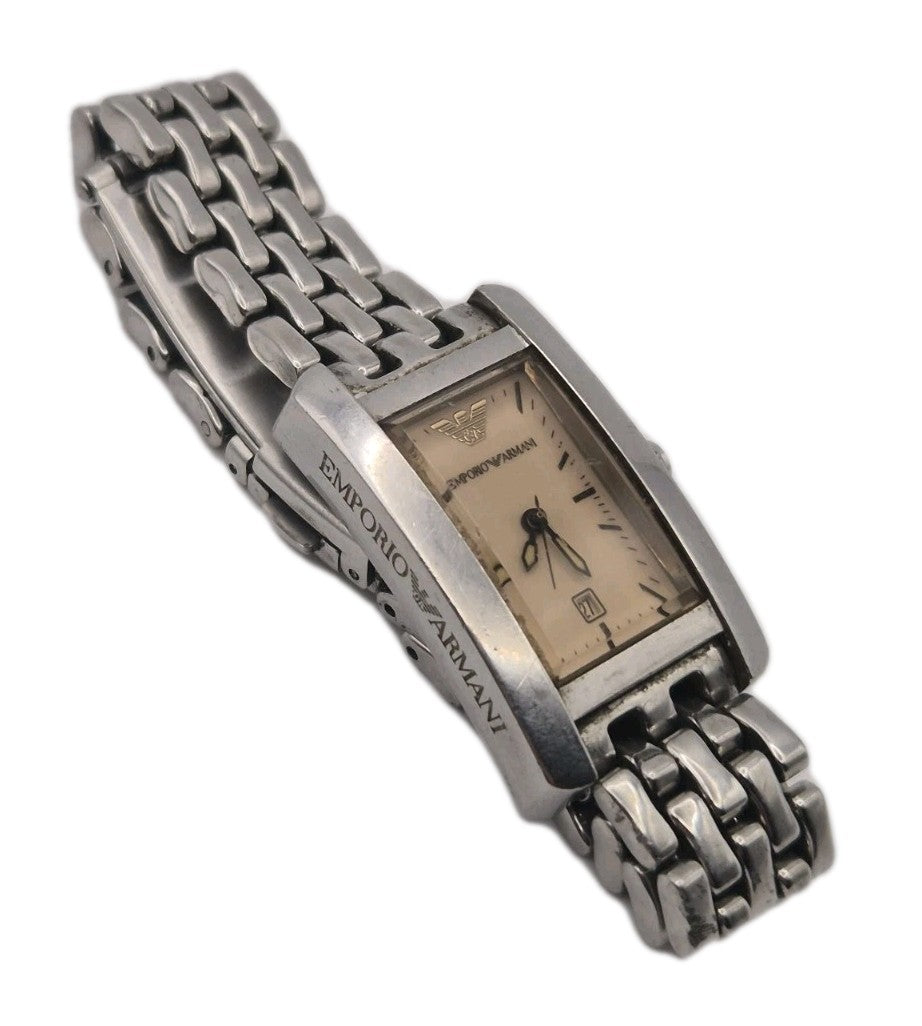 Emporio Armani AR-0126 Silver Tone Quartz Analog Casual Wristwatch1