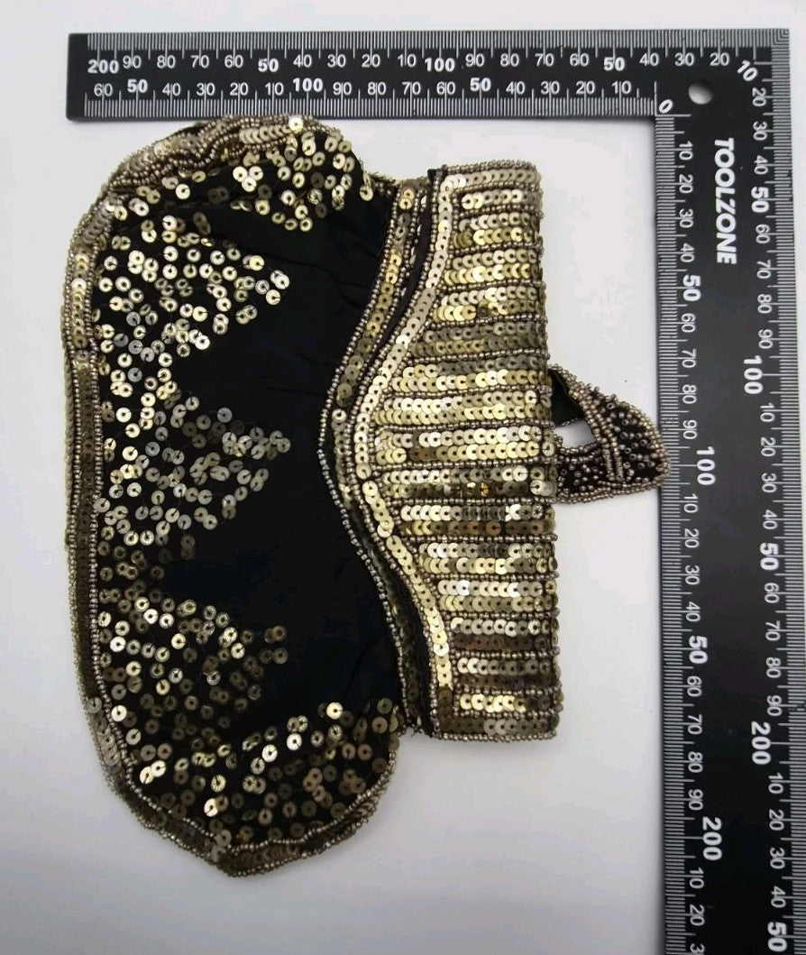 vintage Belgium Art Deco sequin evening purse12