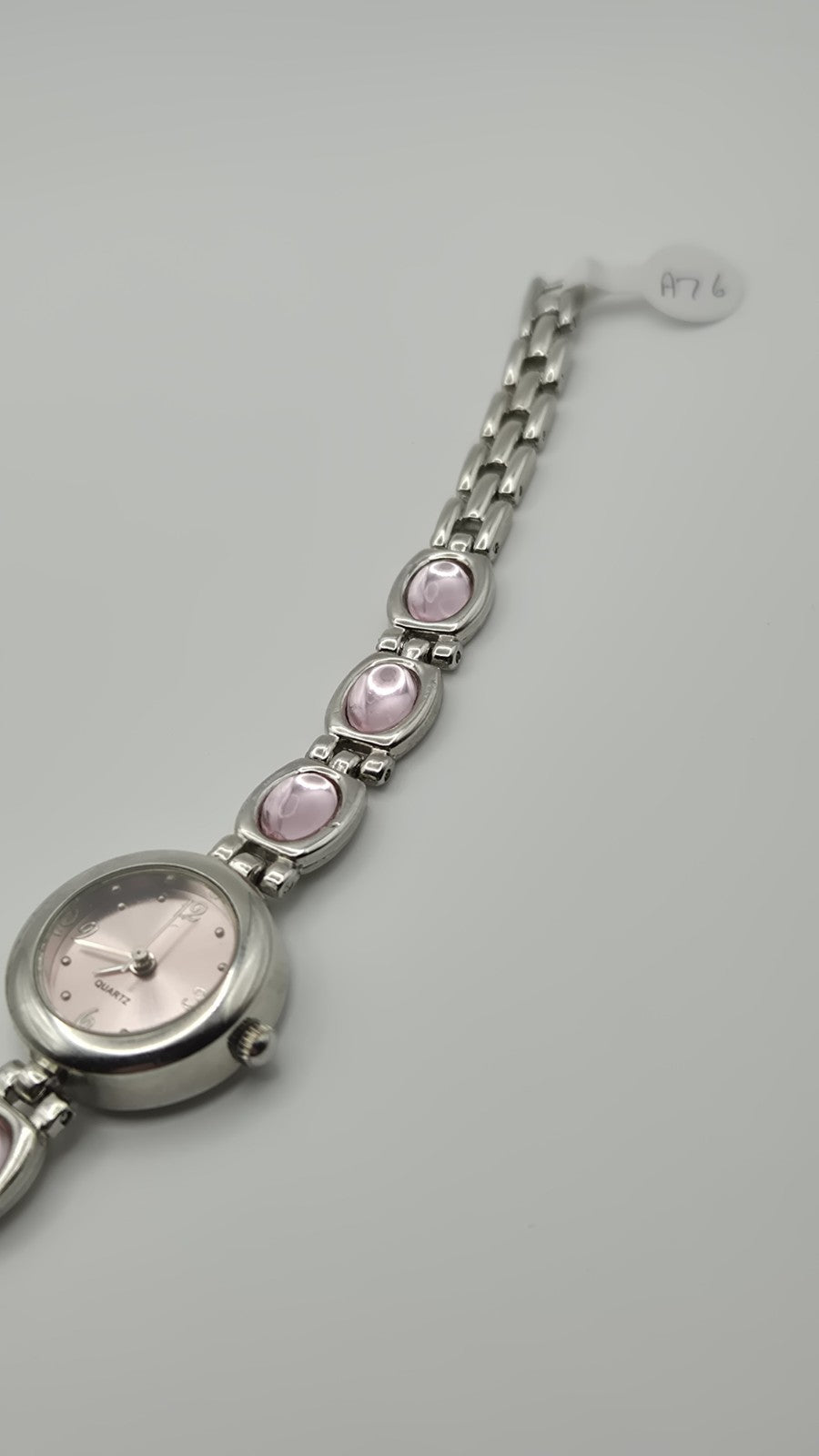Ladies QUARTZ WRISTWATCH WITH PINK STONE STRAP AND MATCHING BRACELET IN A...7