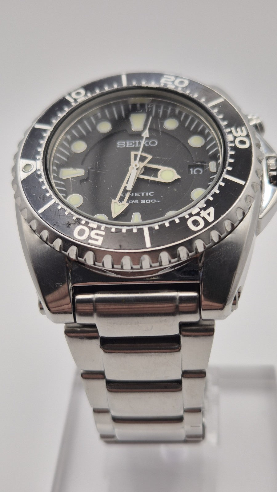 Seiko Kinetic Diver 200m watch 5M62-0BL02