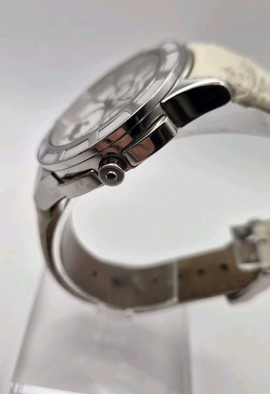Genuine Pandora Watch Imagine Grand C Silver/White with Ceramic Bezel - 811004WH5