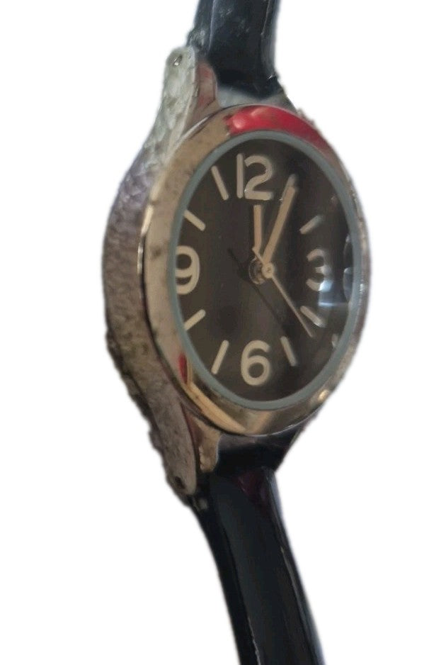 Marks & Spencer Women's Casual Quartz Watch with Black Faux Leather Strap1