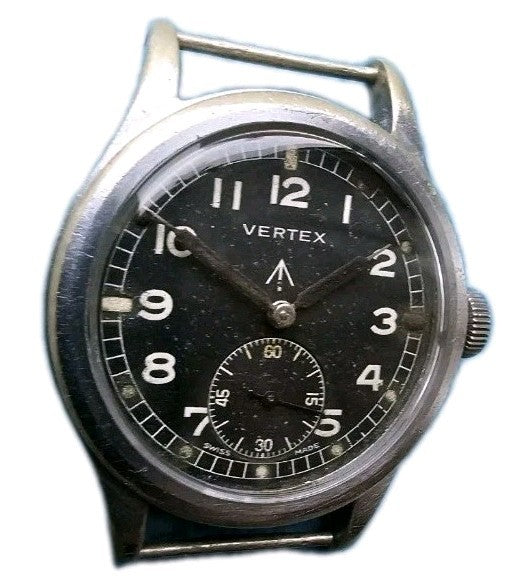 Vertex Dirty Dozen WW2 British Military Hand-Winding Men's Wristwatch Serviced!0