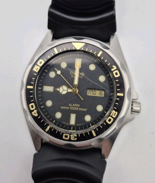 Casio MMA-200w 343  100M Divers Ana-Digi Men's  Watch Alarm WORKING0
